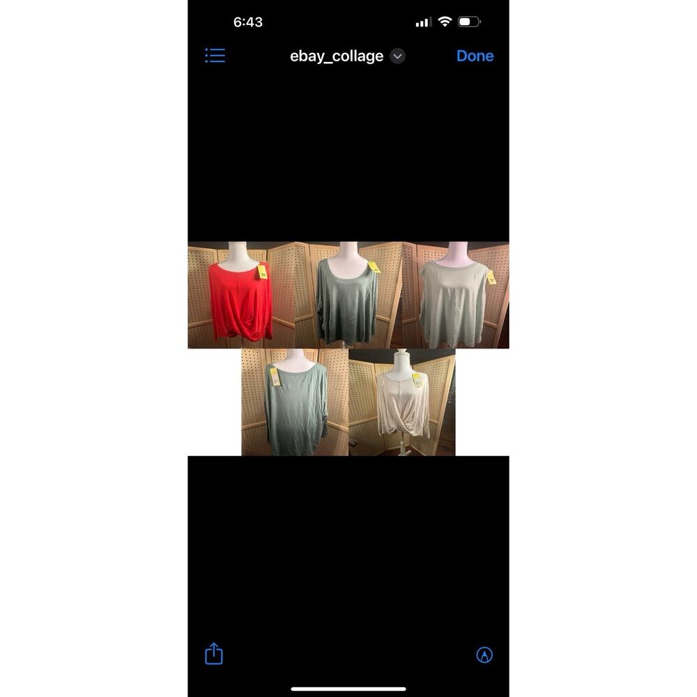 Target Size 4X Set Of 5 All In Motion Tops NWT NWT - image 2